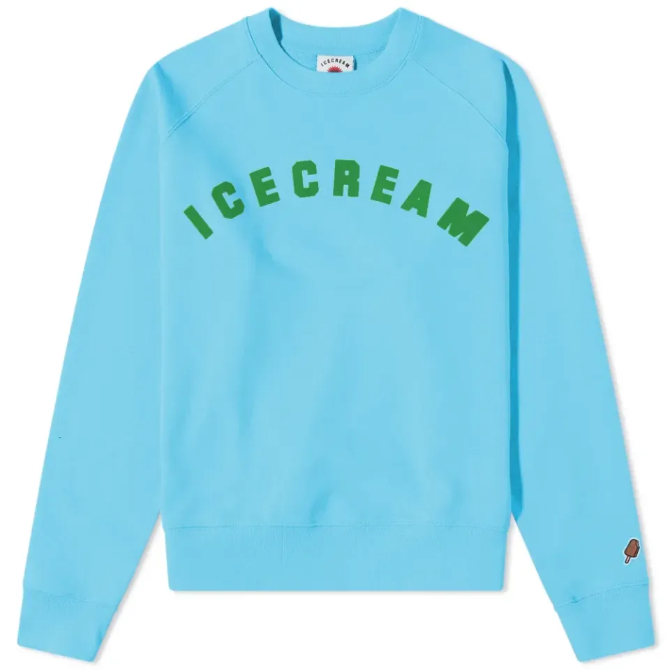 Flock Print Crew Sweat