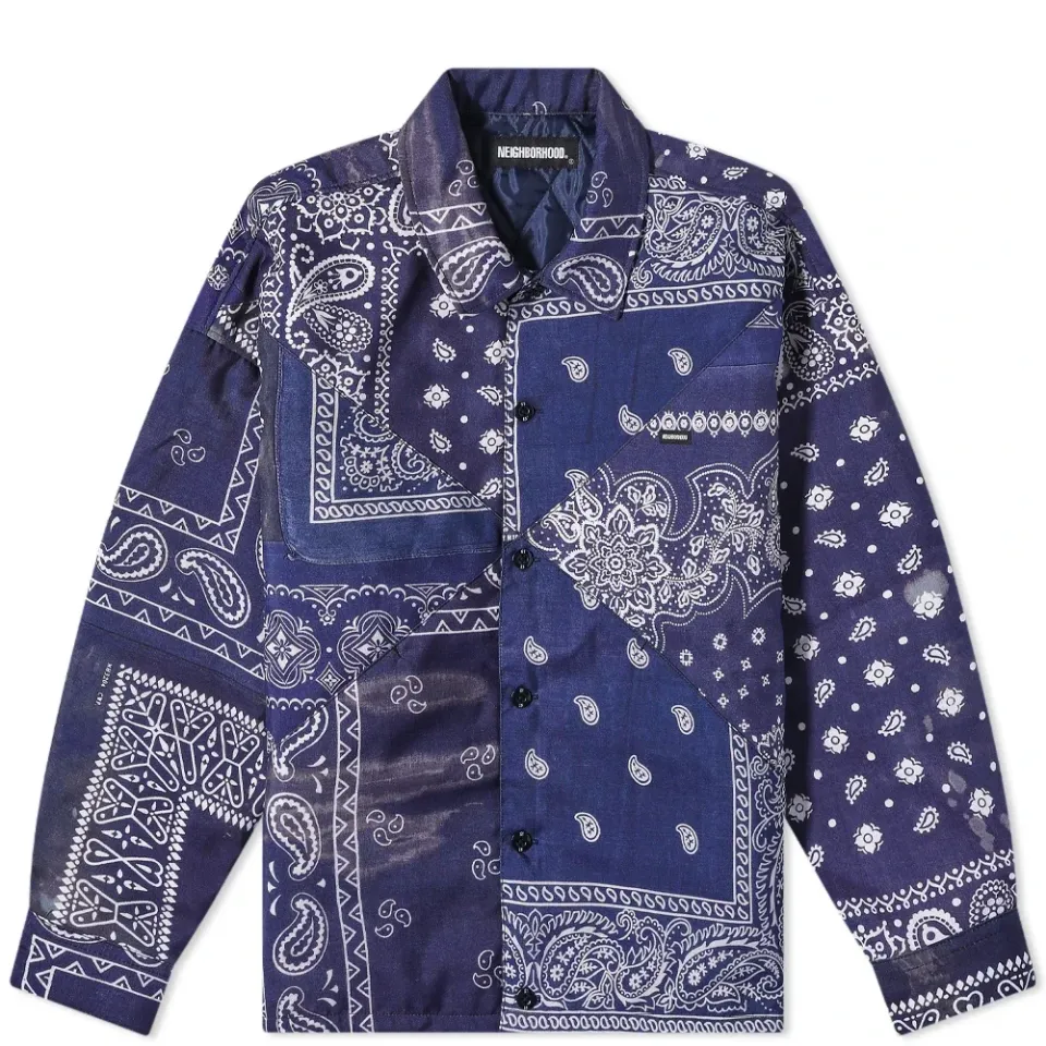 Bandana Chopped Shirt Jacket