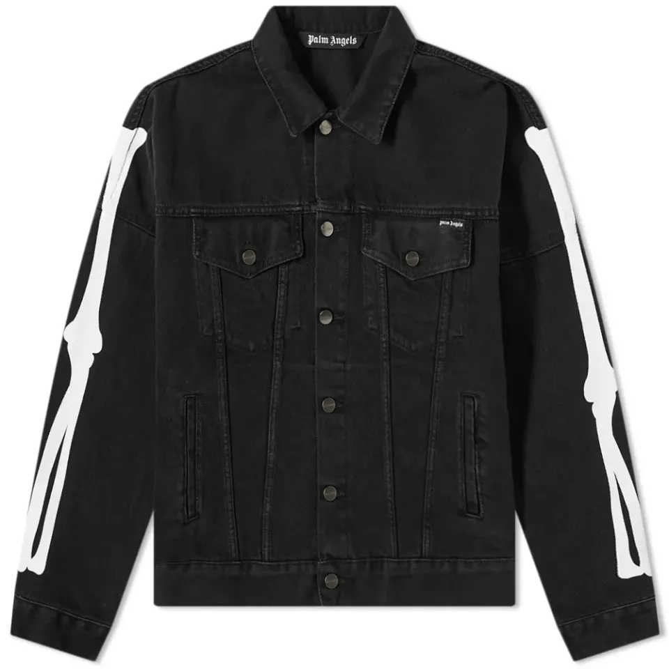 Halloween Skeleton Denim Jacket