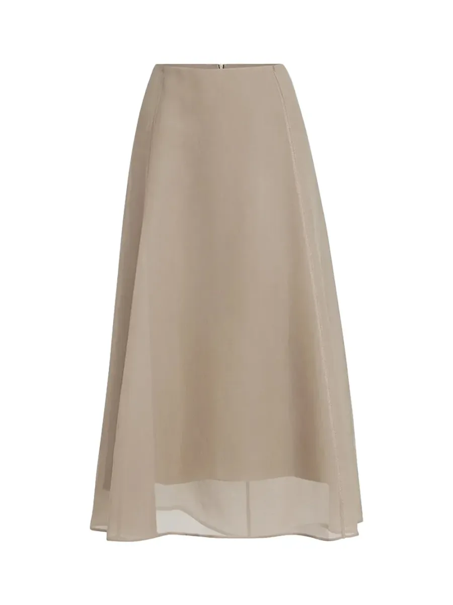 Crispy Silk Circle Skirt Rope