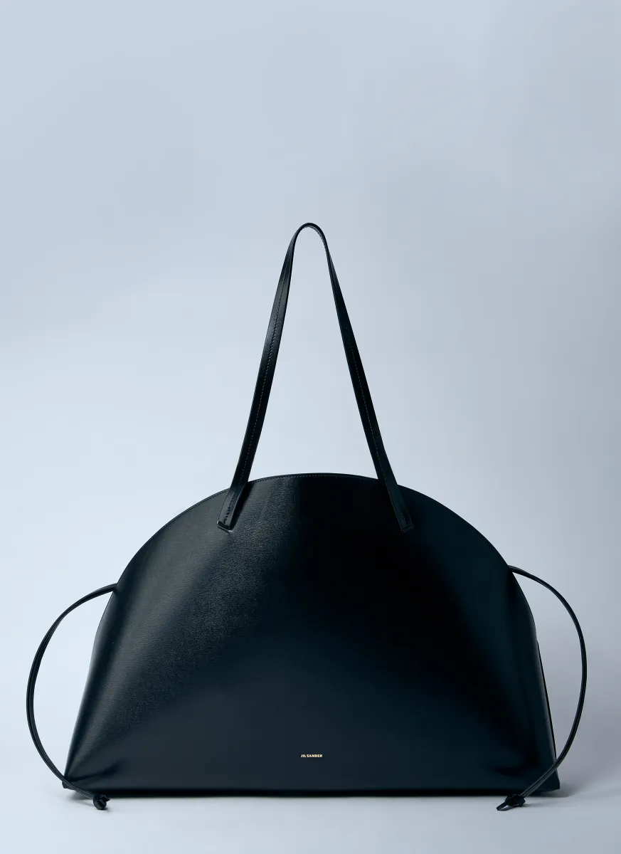 Leather Curve Shoulder Bag