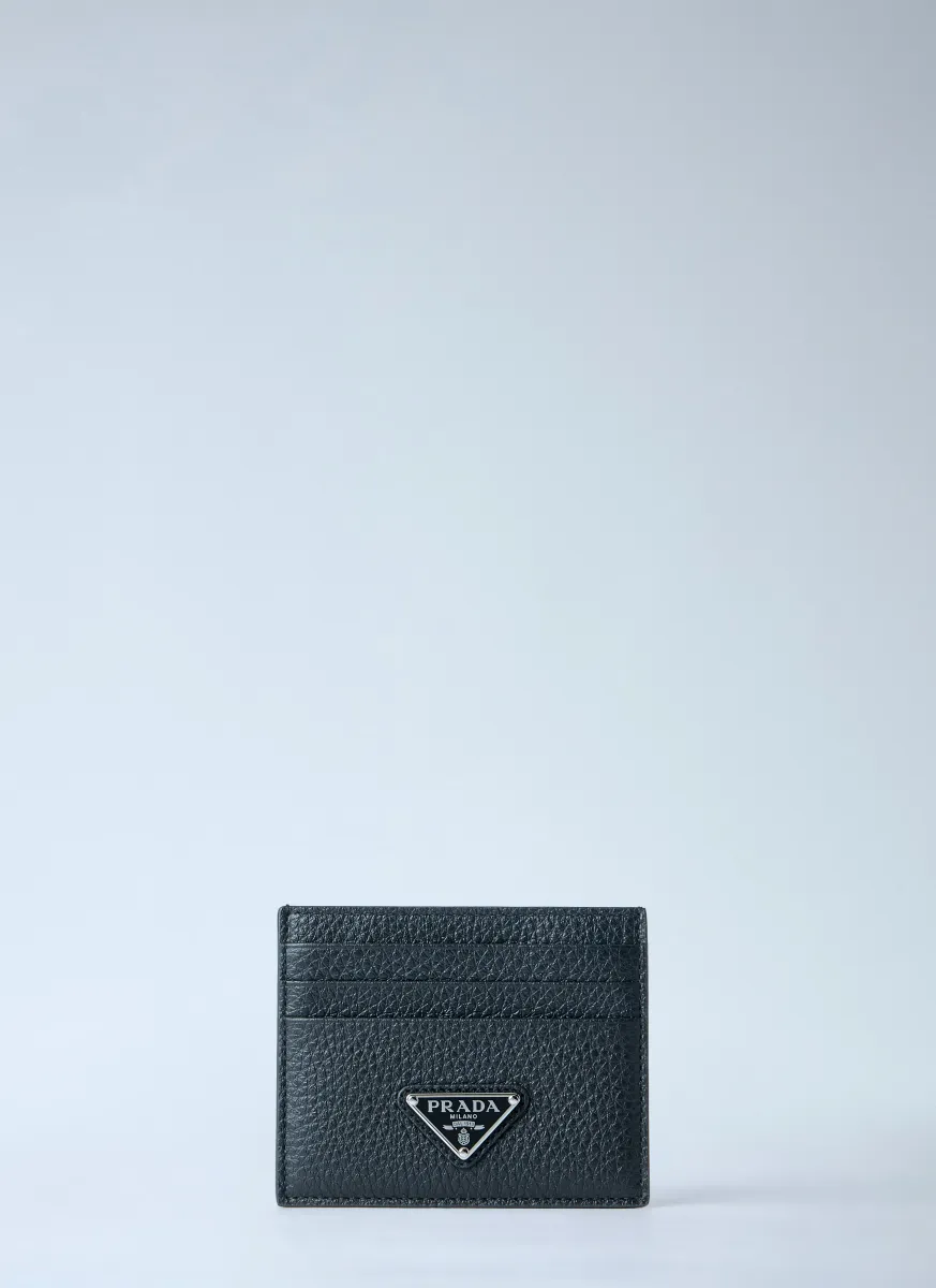 Pebbled Leather Bi-fold Wallet