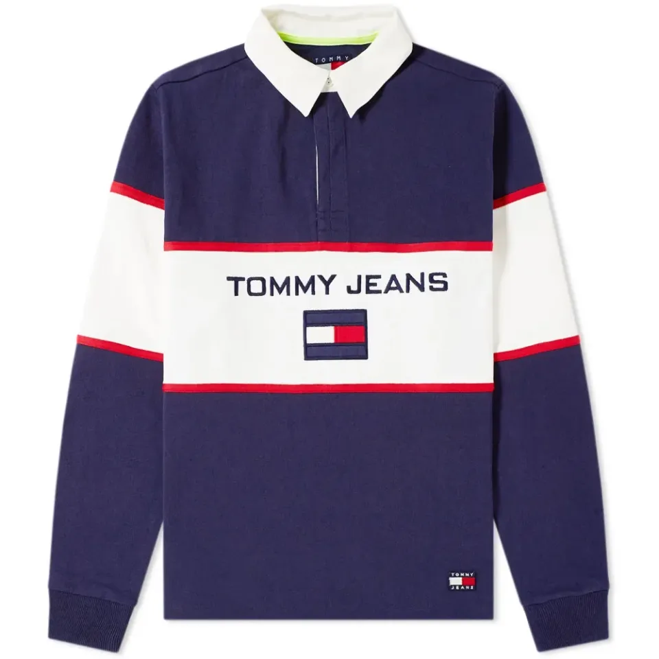 5.0 90s Blocked Rugby Shirt