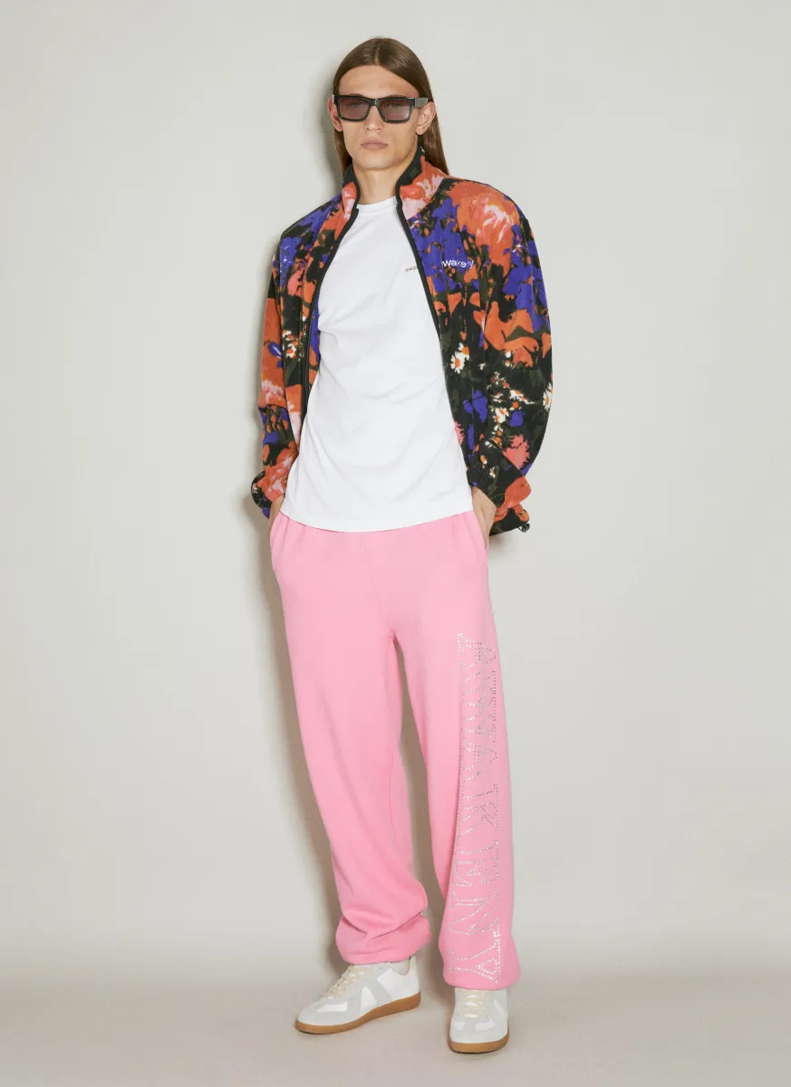 Rhinestone Track Pants