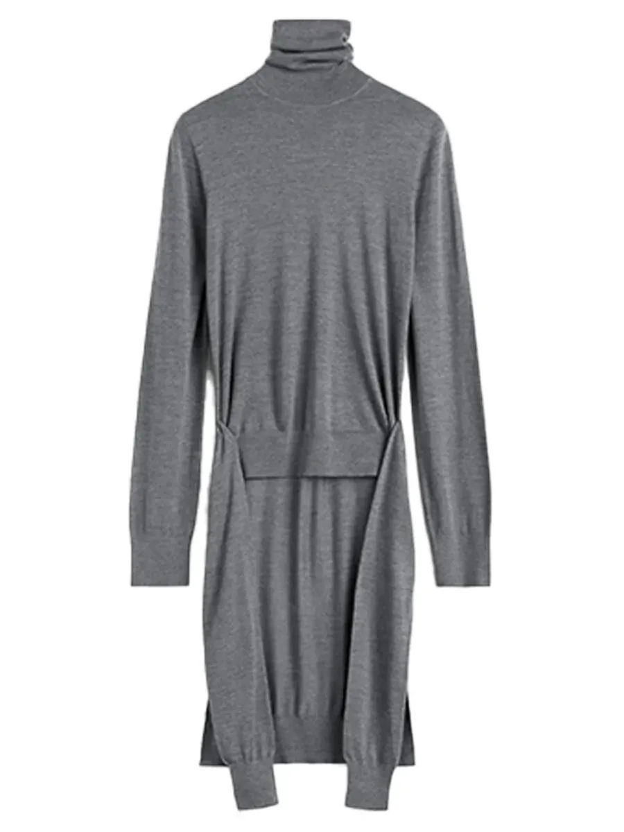 Double-Sleeve Turtleneck Grey