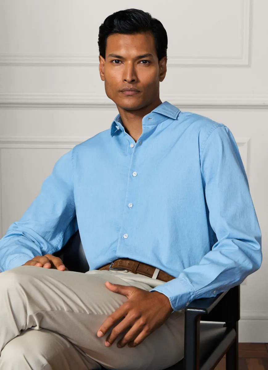Tailored Fit Denim Shirt