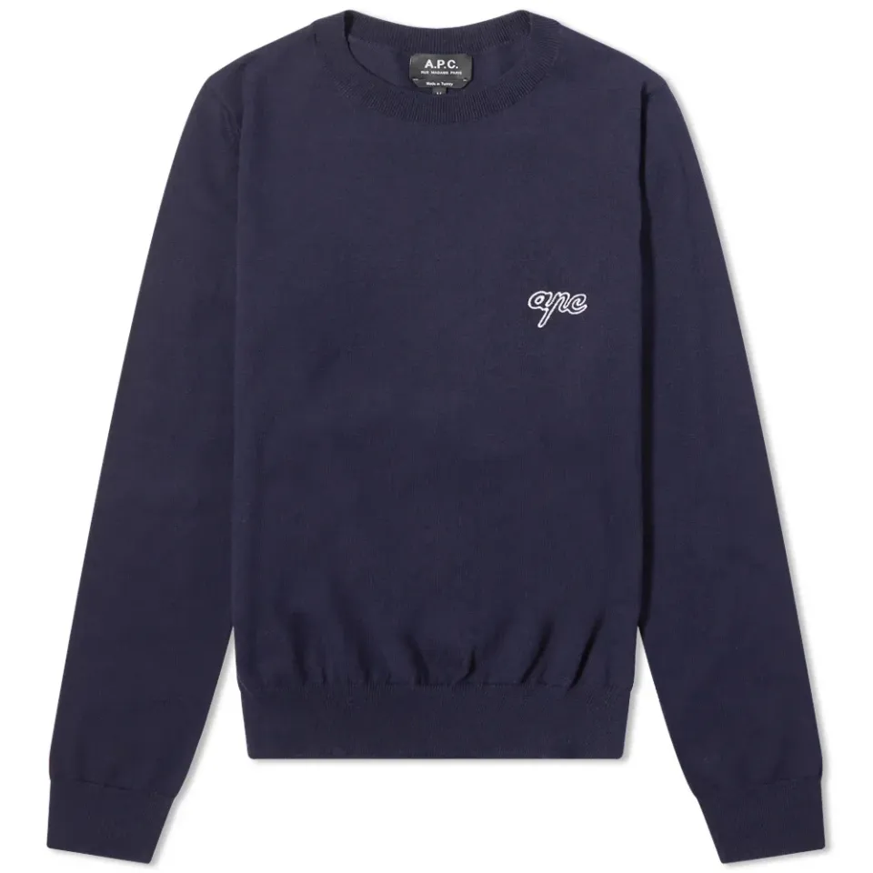 A.P.C. Bea Long Sleeve Logo Sweater