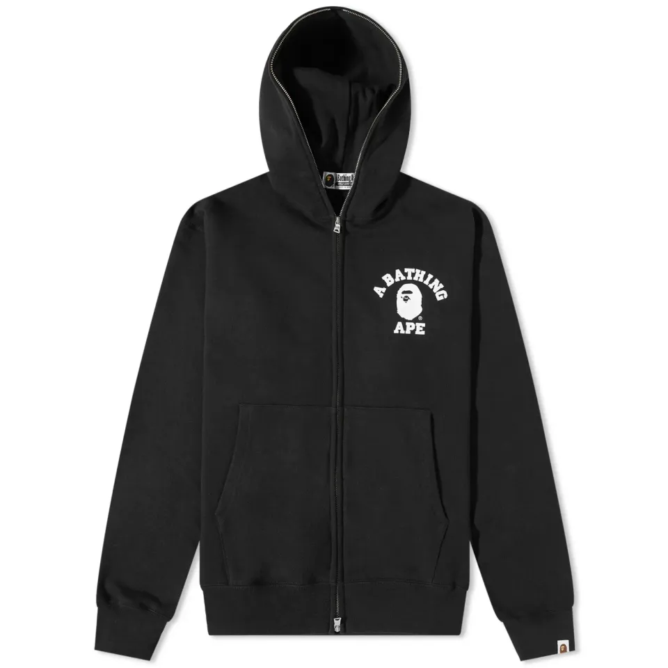 College Relaxed Fit Full Zip Hoodie