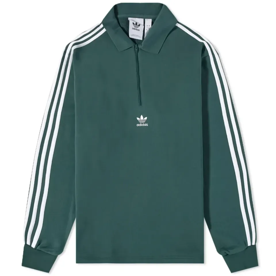 Long Sleeve 3 Stripe Polo