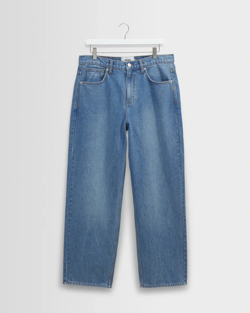Felix - Vintage Antique Blue Loose Fit Denim Jeans