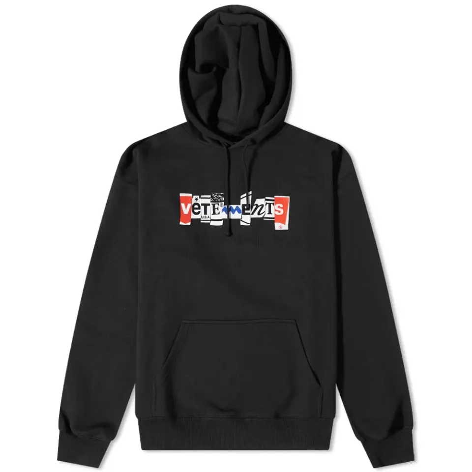 Mixed Logo Popover Hoodie