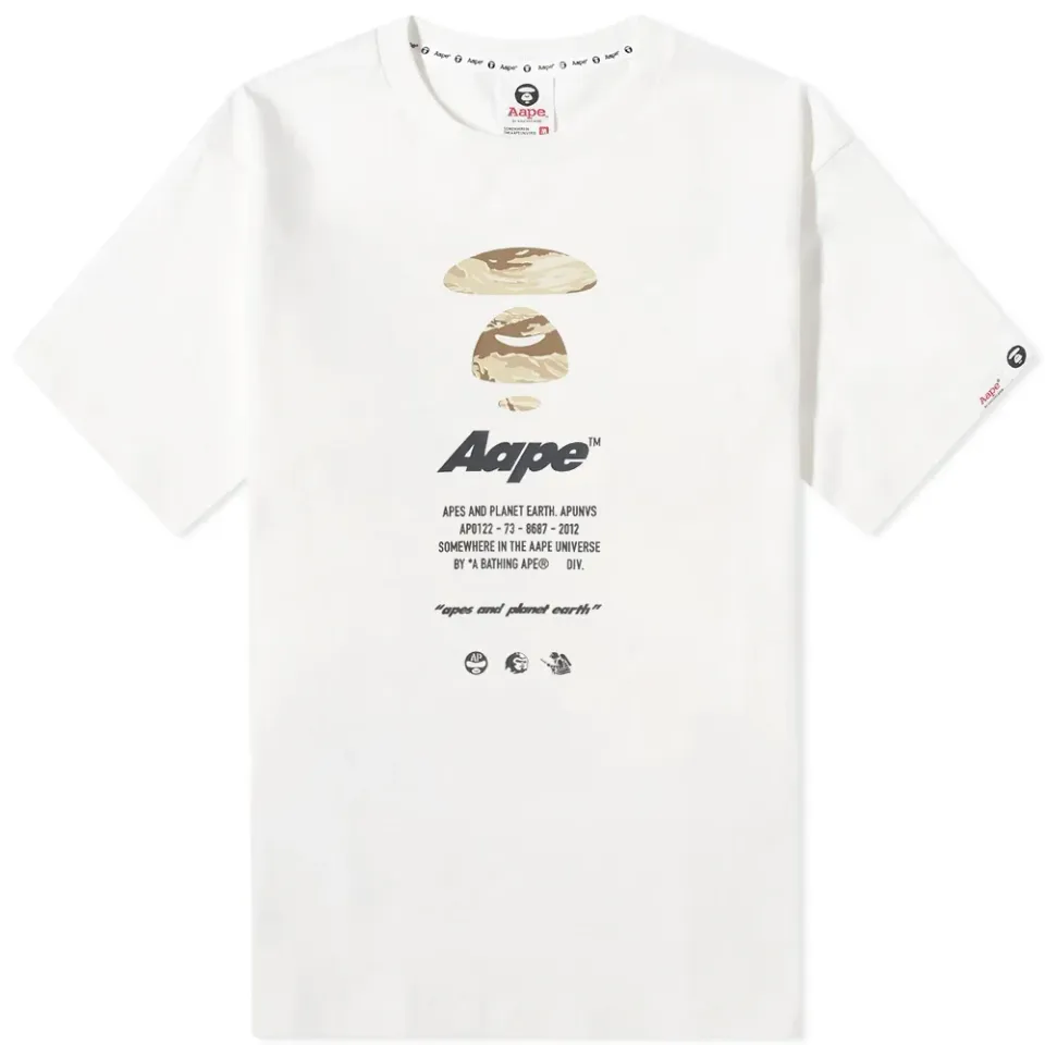 AAPE Camo Ape Face Tee