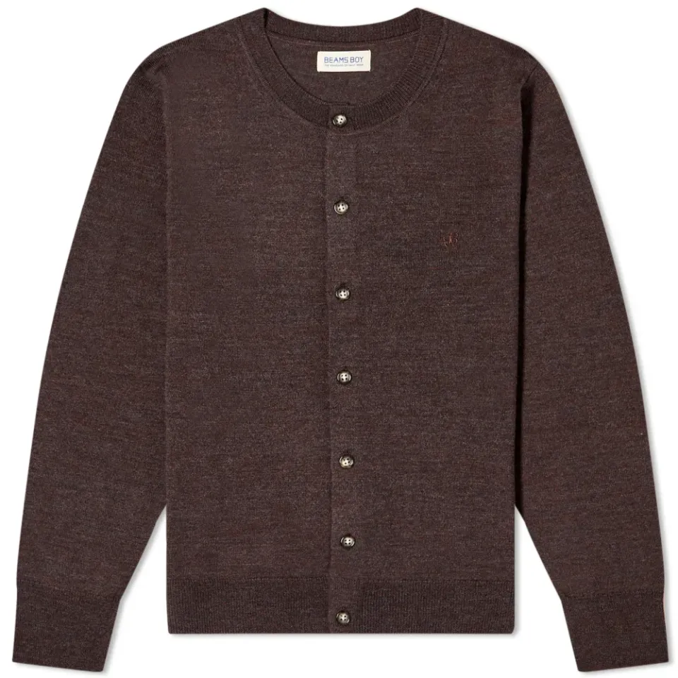 Embroidered Button Down Cardigan