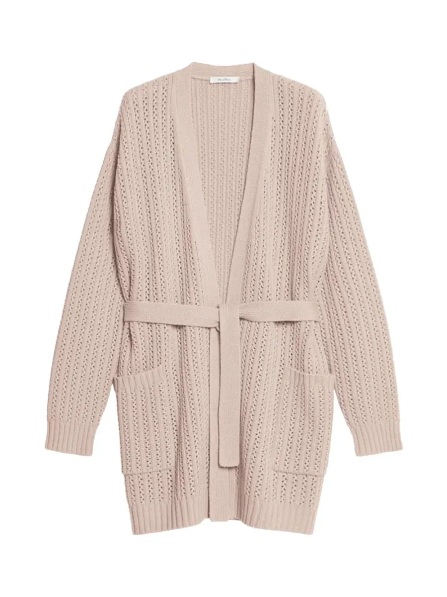Balzac Wool & Cashmere Cardigan Powder