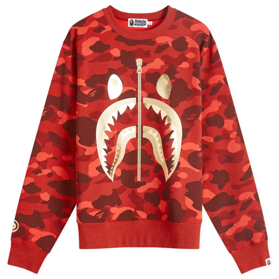 Colour Camo Shark Crew Sweat
