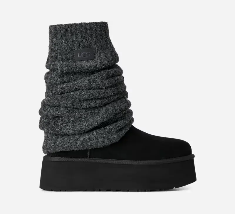 Classic Mini Dipper Legwarmer Boot, Polyester/Wool