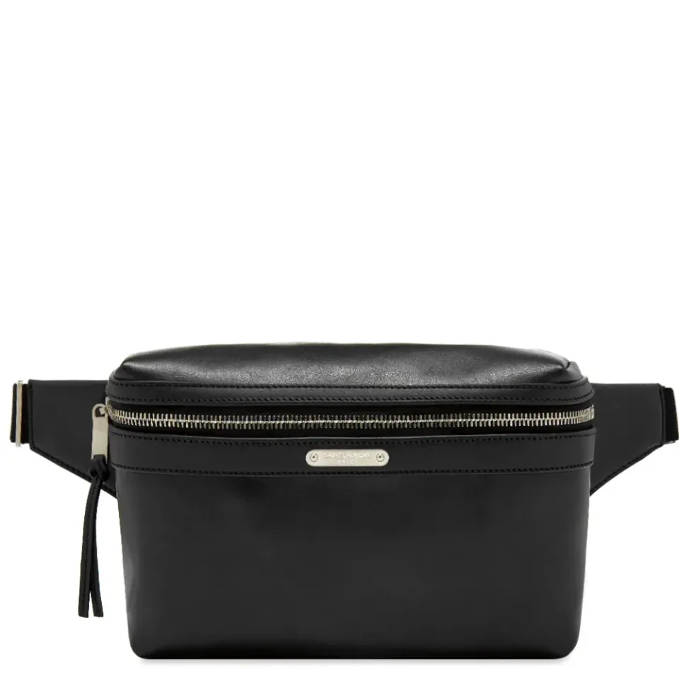 Leather ID Tag Waist Bag