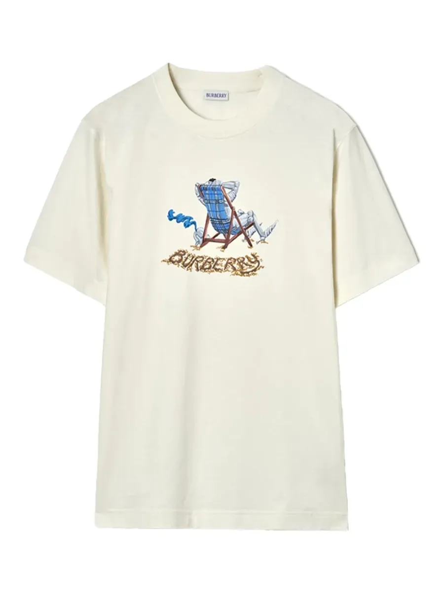 Men Ryan Beach T-Shirt Chalk