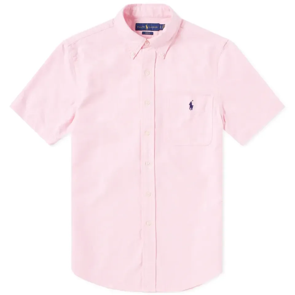 Short Sleeve Slim Fit Oxford Shirt