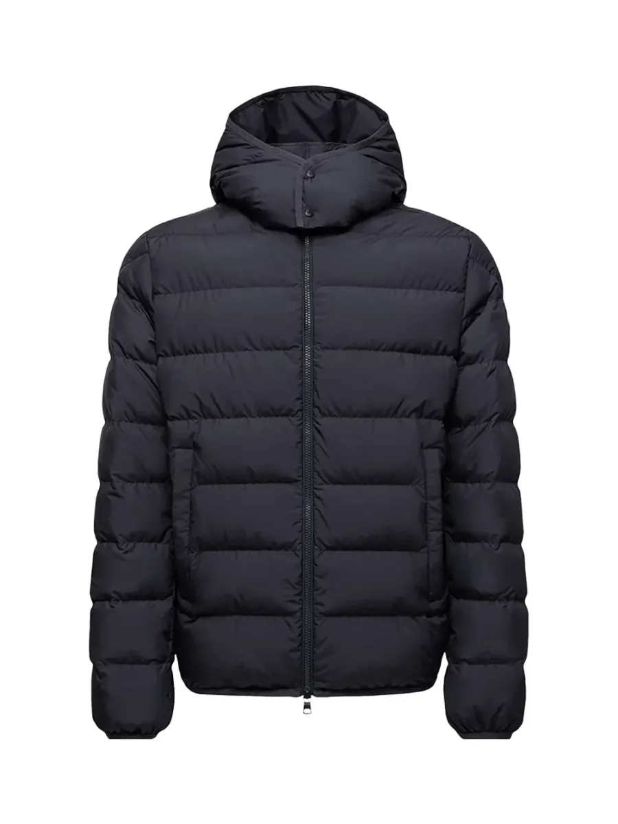 Men Montbrocq Hooded Short Down Jacket Navy