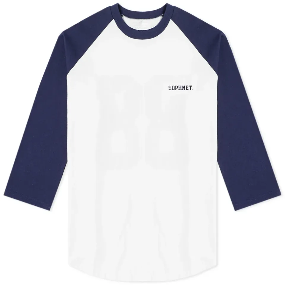 SOPHNET. 3/4 Sleeve Big Baseball Tee