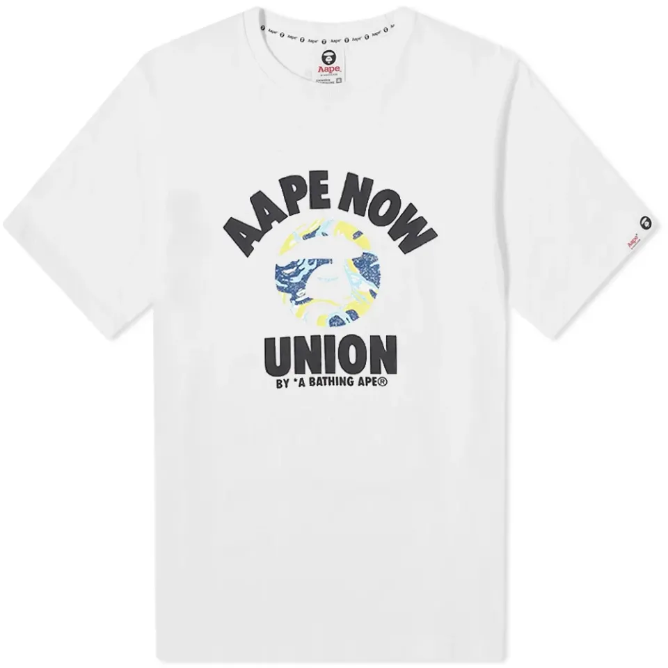 AAPE Camo Pattern College T-Shirt