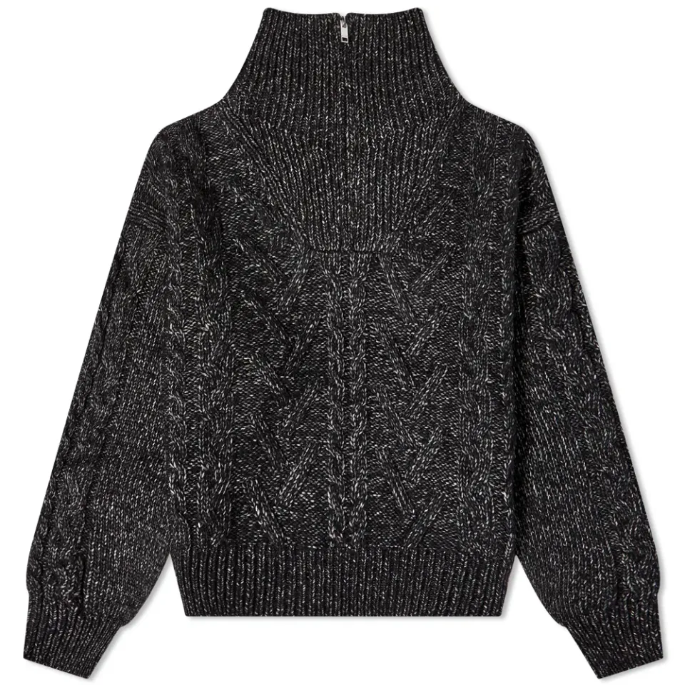 Chunky Cable Zipper Jumper