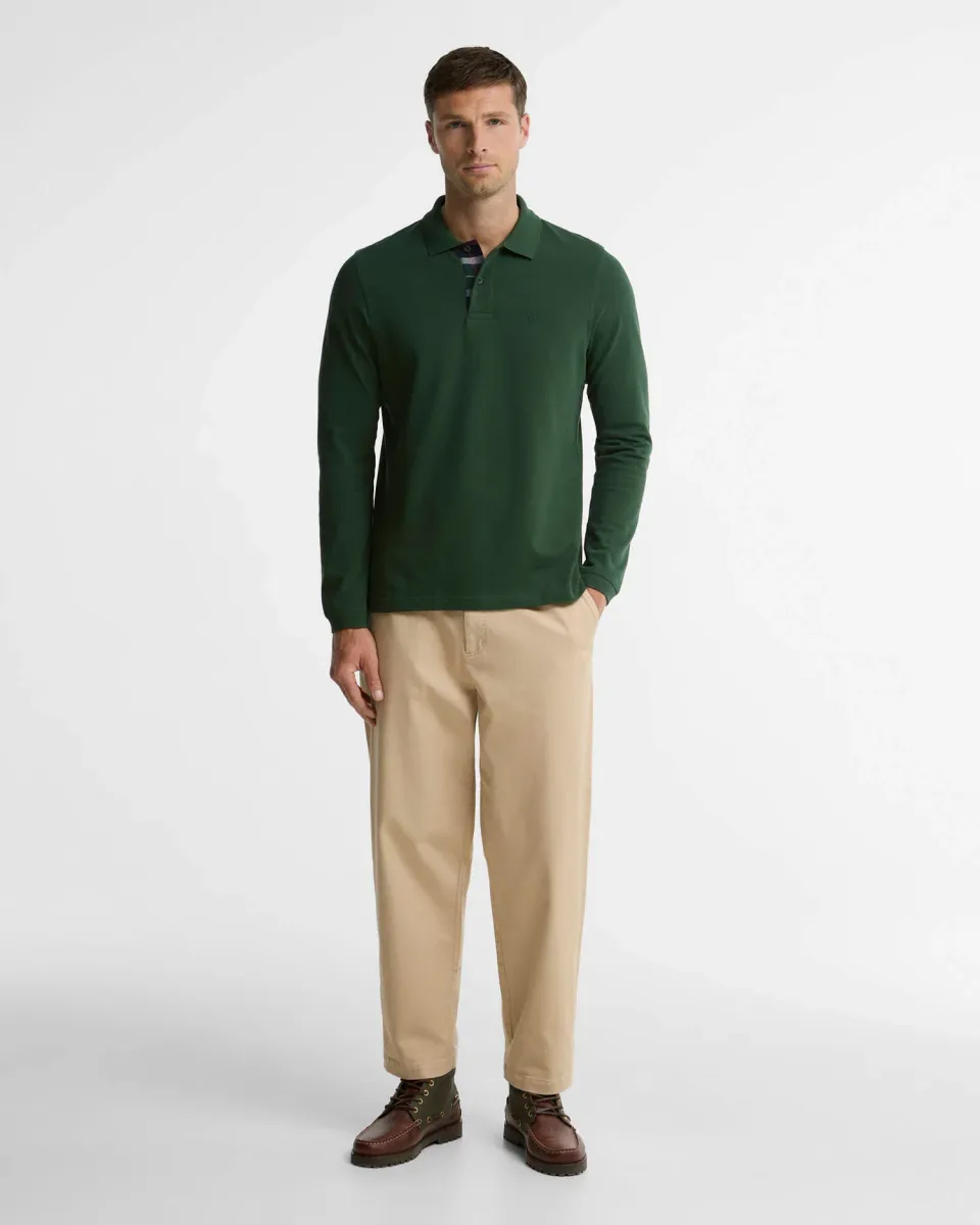 Washed Stretch Relaxed Trousers
