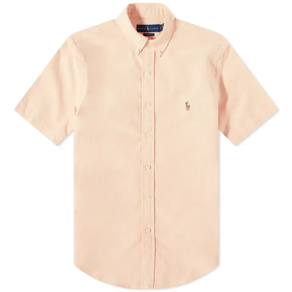 Short Sleeve Oxford Button Down Shirt
