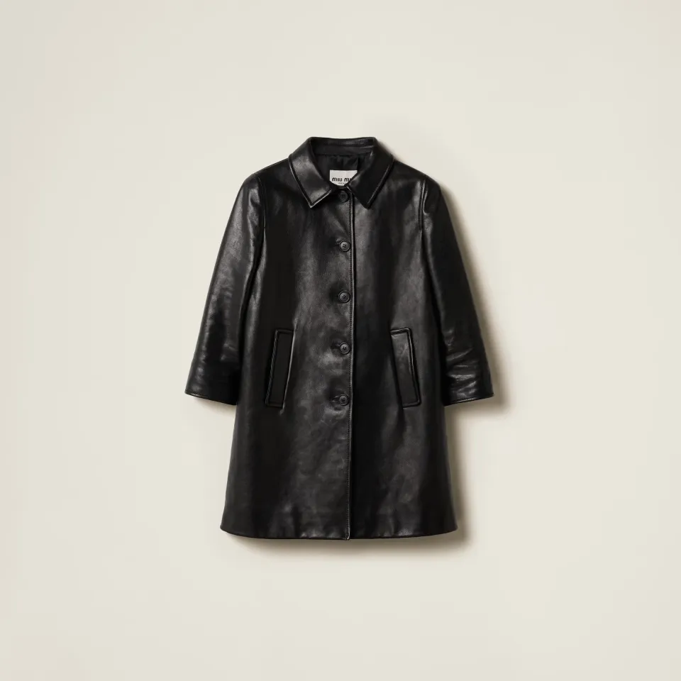 Leather coat