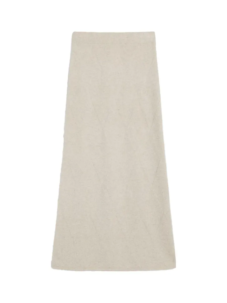 Mxpsalubre Argyle Skirt Beige