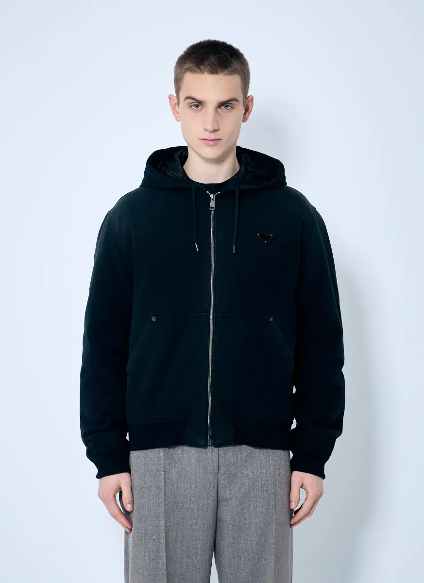 Denim Hooded Jacket