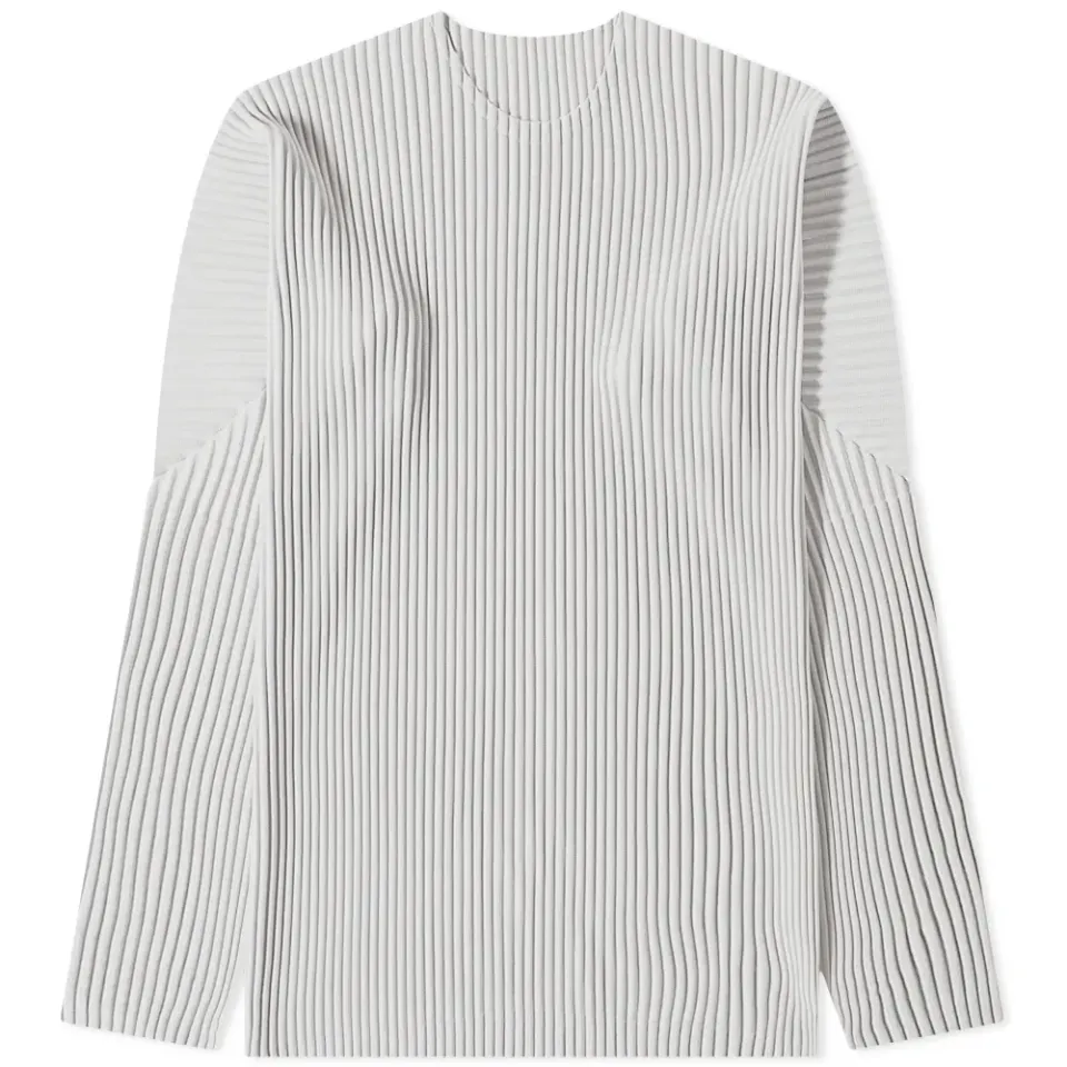 Long Sleeve Pleated T-Shirt