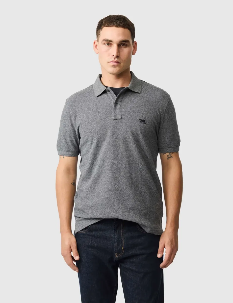 Gunn Slim Fit Pure Cotton Polo Shirt Stone