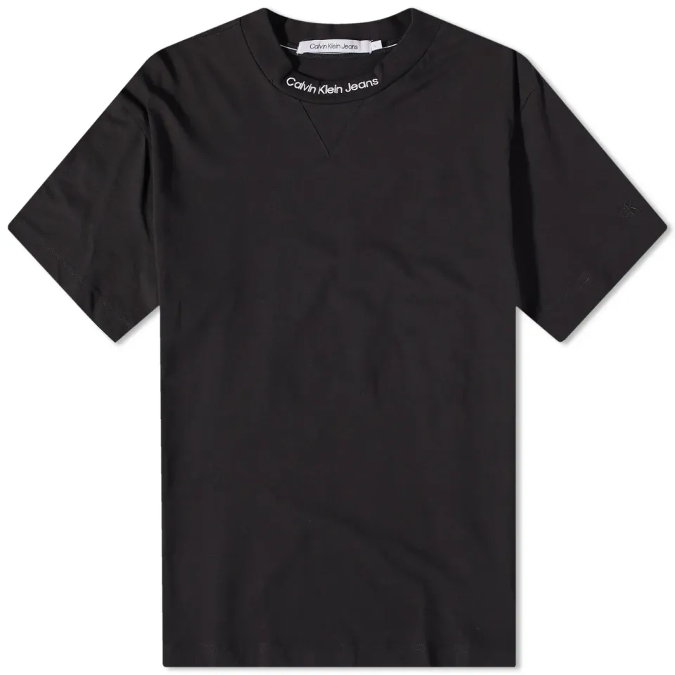 Embroidery Neck Logo T-Shirt