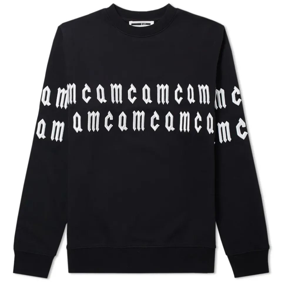 McQ by Alexander McQueen Repeat Logo Embroidered Sweat