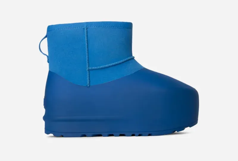 Classic Mini Pumped Molded Boot, Suede/Polyester/Wool