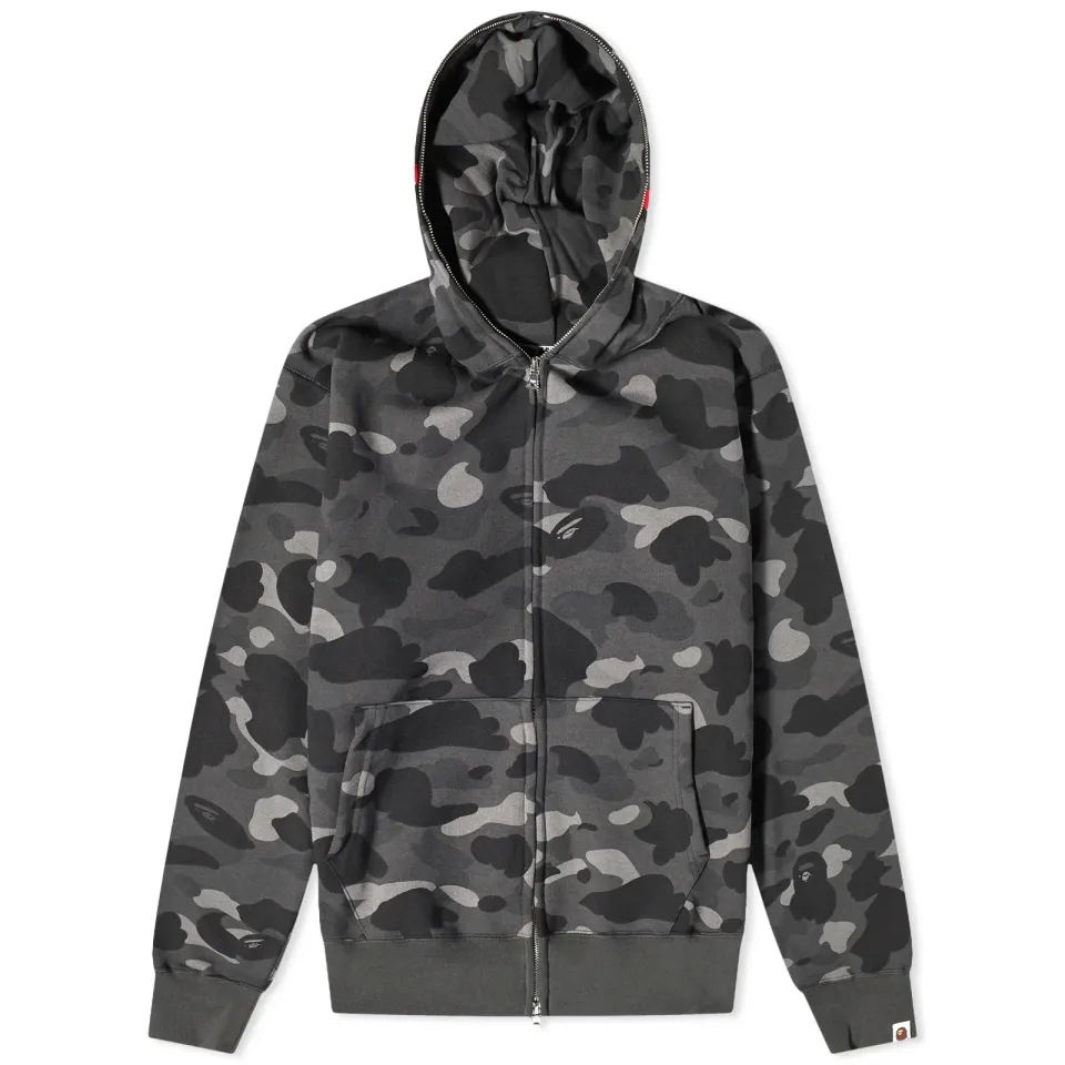 Colour Camo Shark Full Zip Hoodie