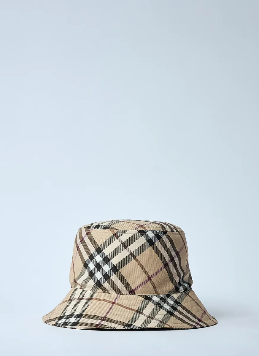 Check Twill Bucket Hat