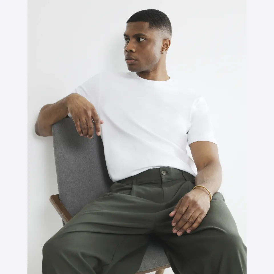 Slim Fit Cotton Crew Neck T-Shirt