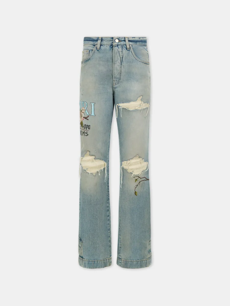 CHATEAU MX1 STRAIGHT FLARE - Aged Indigo