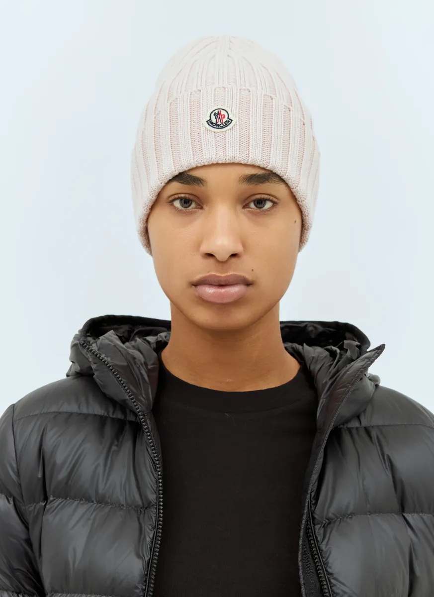 Logo Patch Beanie Hat