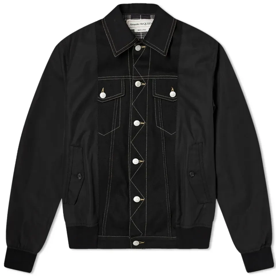 Hybrid Bomber Denim Jacket