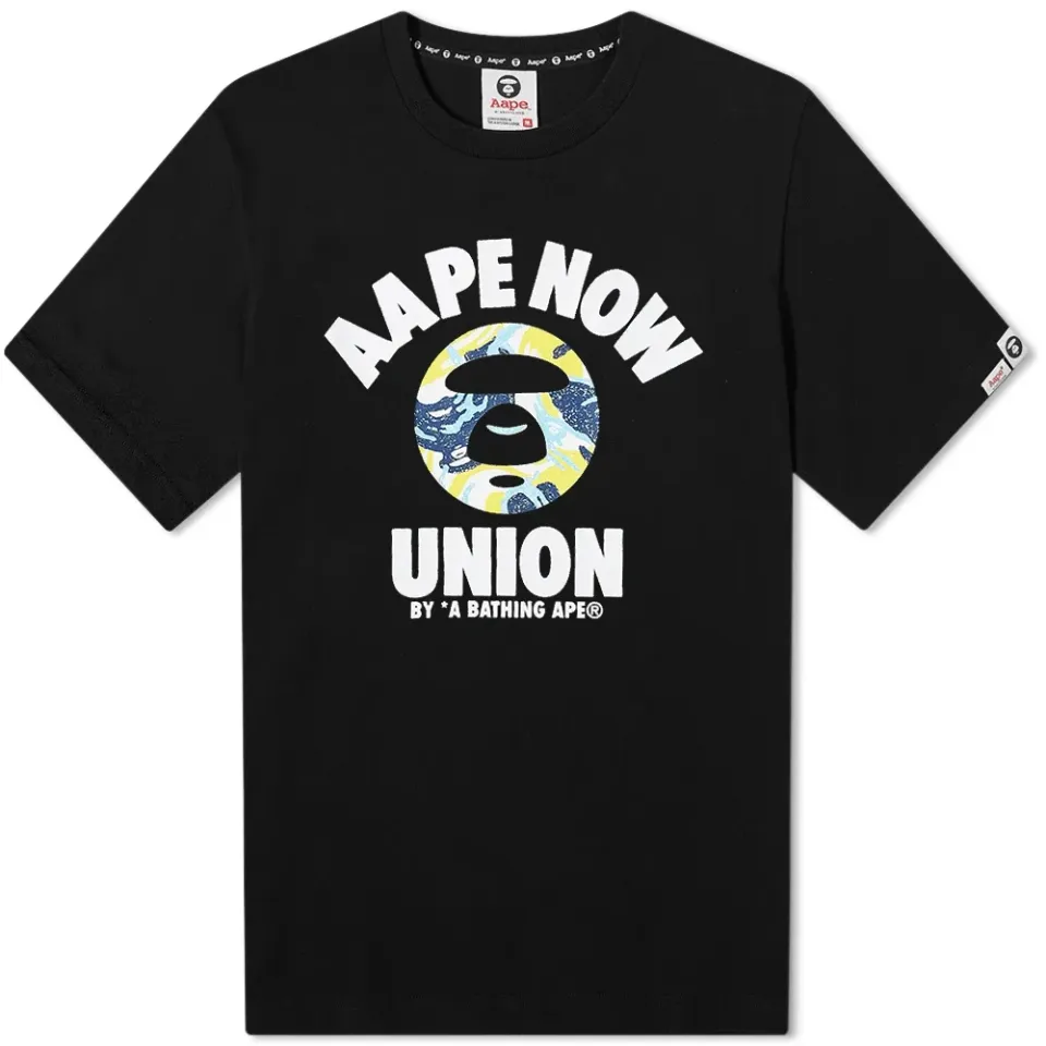 AAPE Camo Pattern College T-Shirt