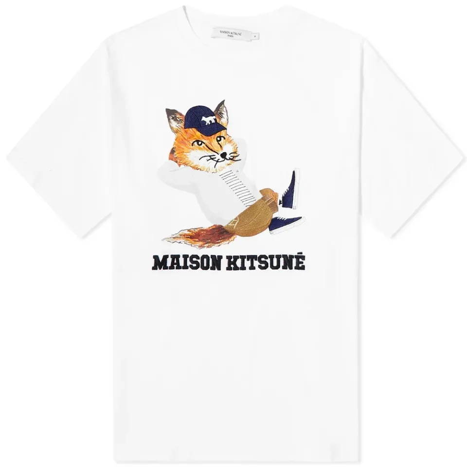 Maison Kitsuné Dressed Fox Print Easy T-Shirt