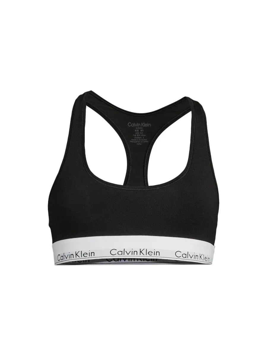 Modern Cotton Bralette (Black)
