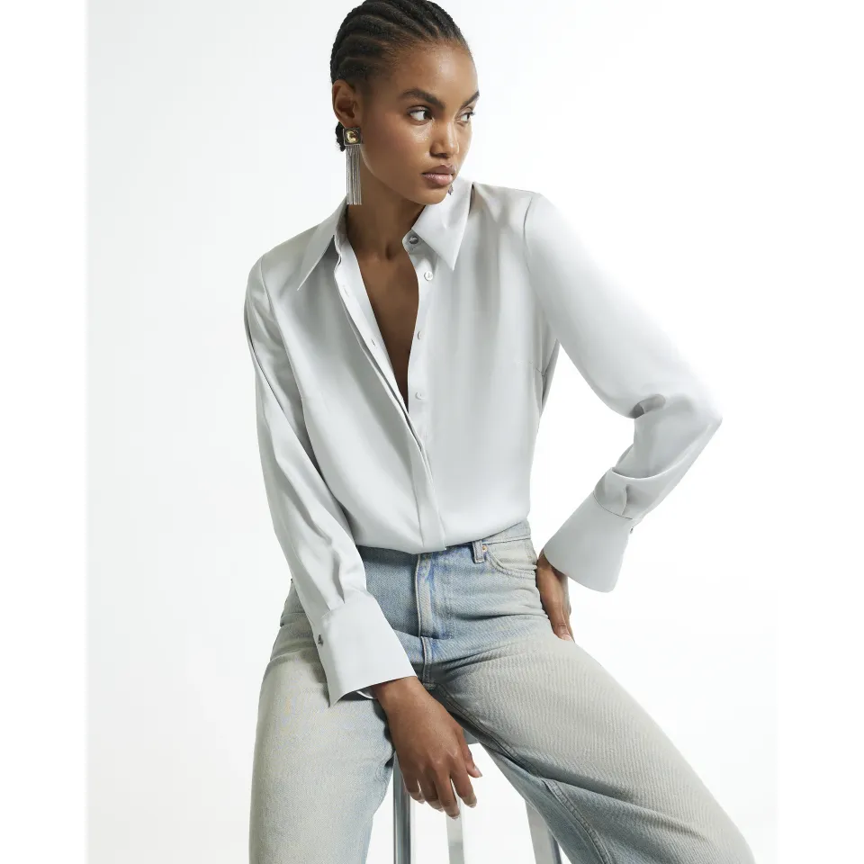 Slimline Satin Shirt