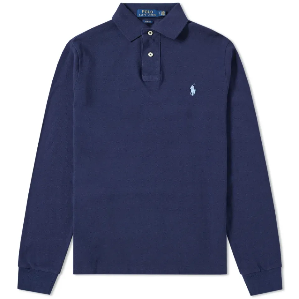 Long Sleeve Slim Fit Polo