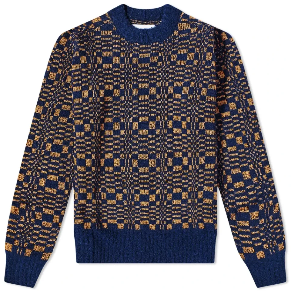 Optic Boucle Crew Knit
