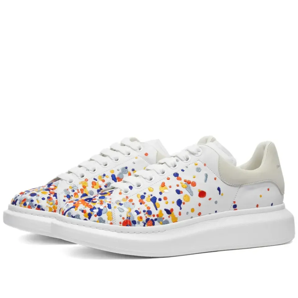 Paint Splatter Wedge Sole Sneaker